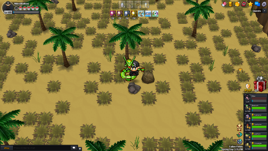 Second smashable rock in Fallen Fields