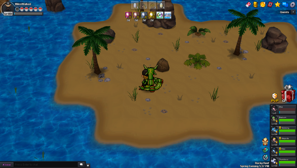 Smashable rock in Rocky Reef